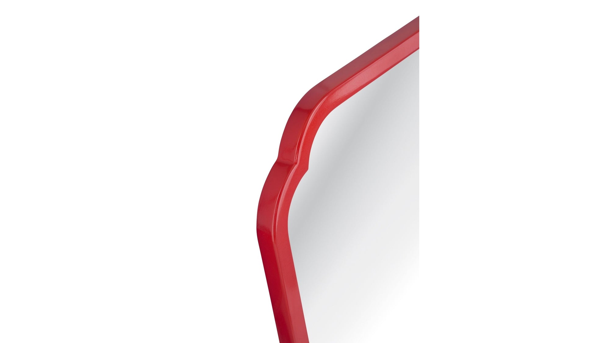 Flora - Square Wall Mirror - Red