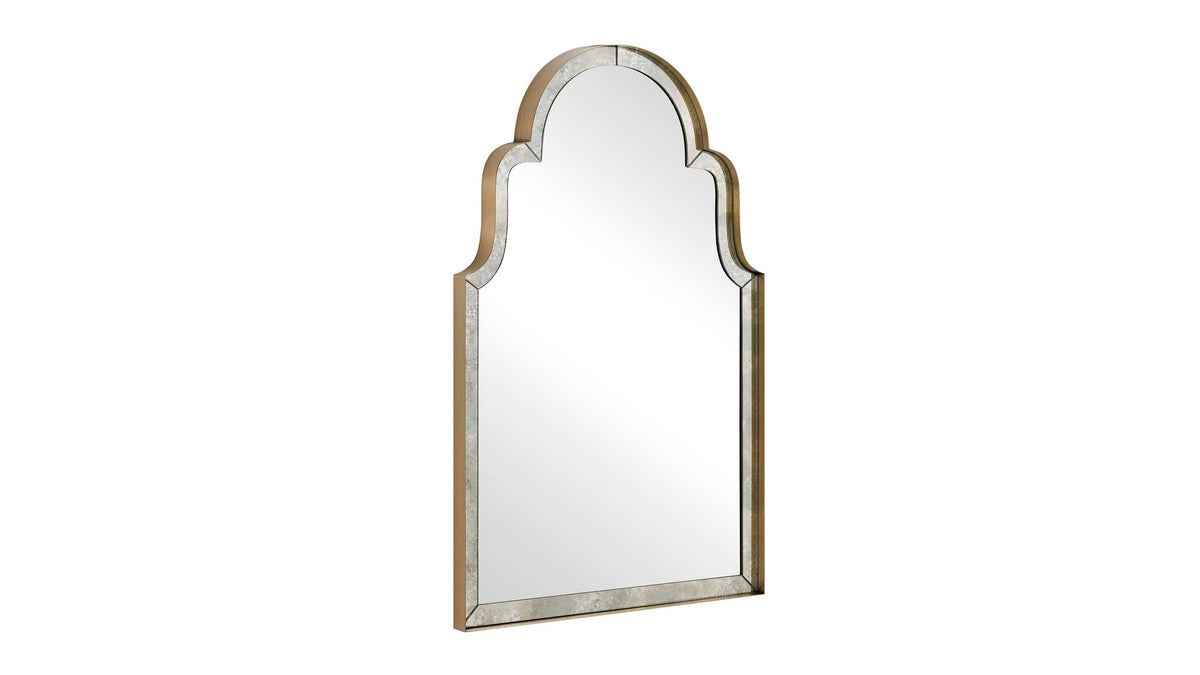 Brayden - Antique Arch Mirror - Plated Antique Brass