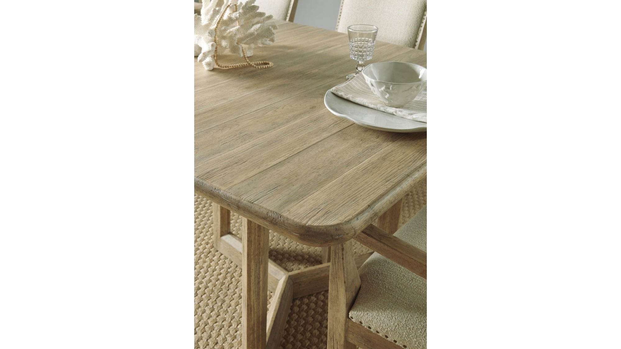 Surfrider - Rectangle Dining Table With 2-18" Leaves - Light Brown