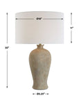Torres - Textured Ceramic Table Lamp - Brown