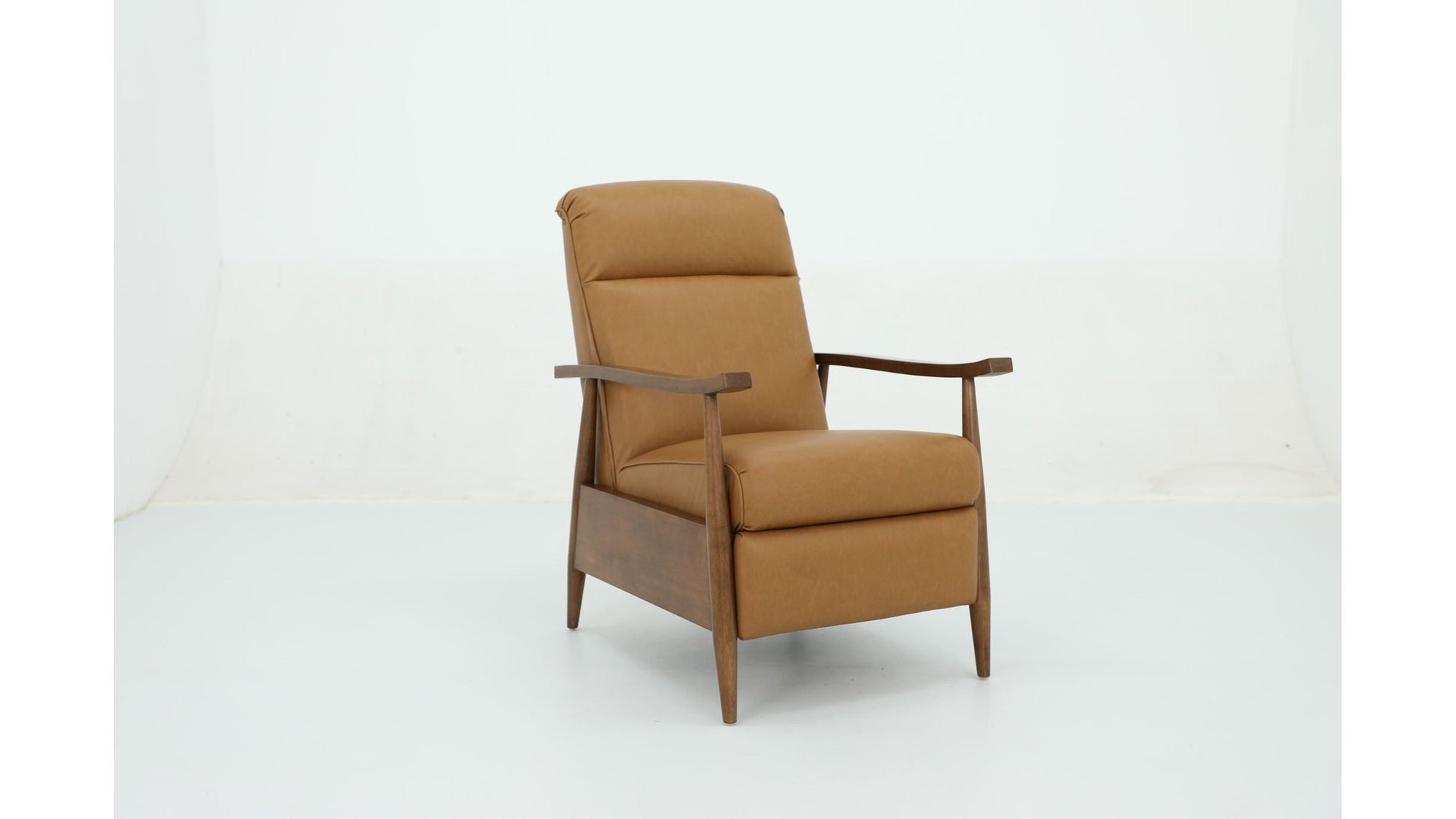 Hampton B - Recliner Push Thru The Arms - Santa Fe-Brandy