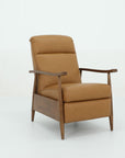 Hampton B - Recliner Push Thru The Arms - Santa Fe-Brandy