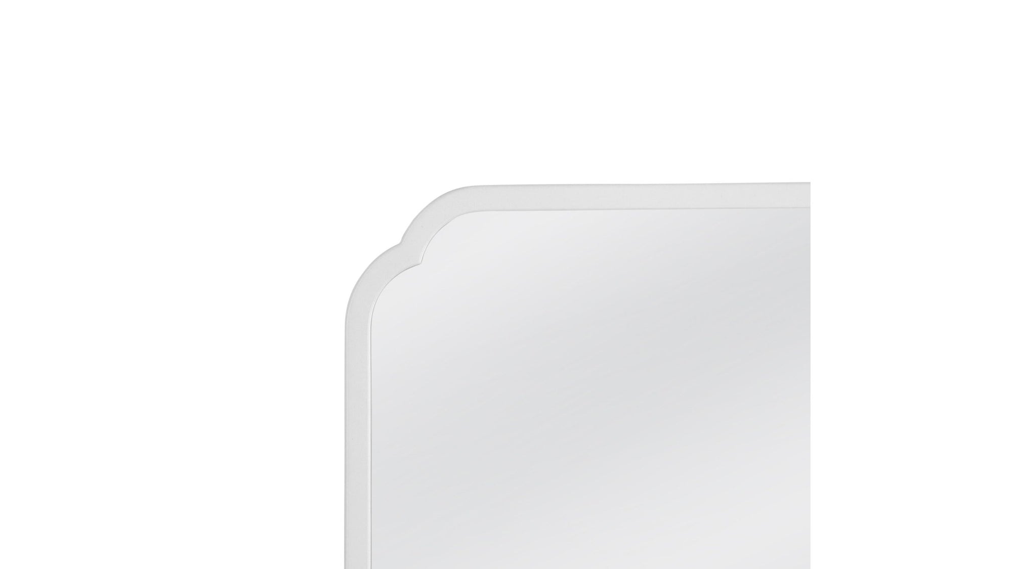 Clover - Square Wall Mirror - White