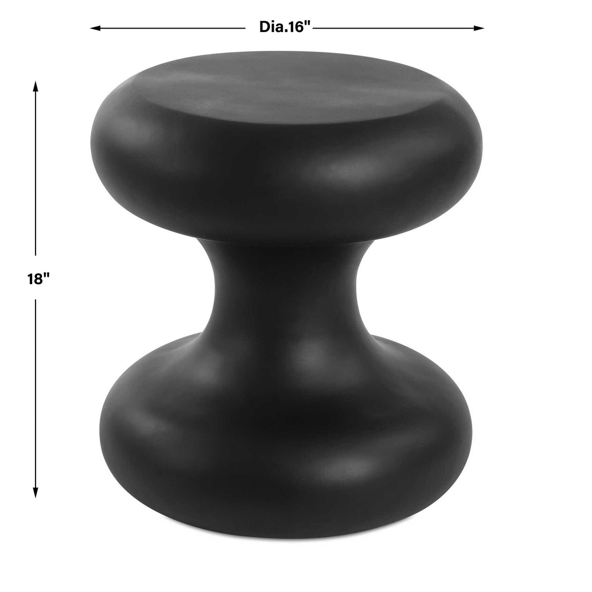 Robles - Outdoor Accent Table - Black