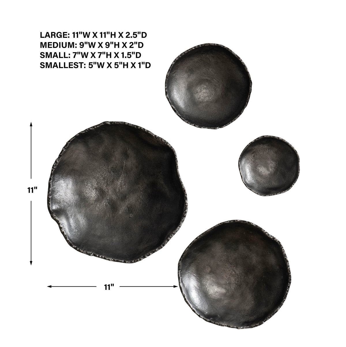 Lucky Coins - Wall Bowls (Set of 4)