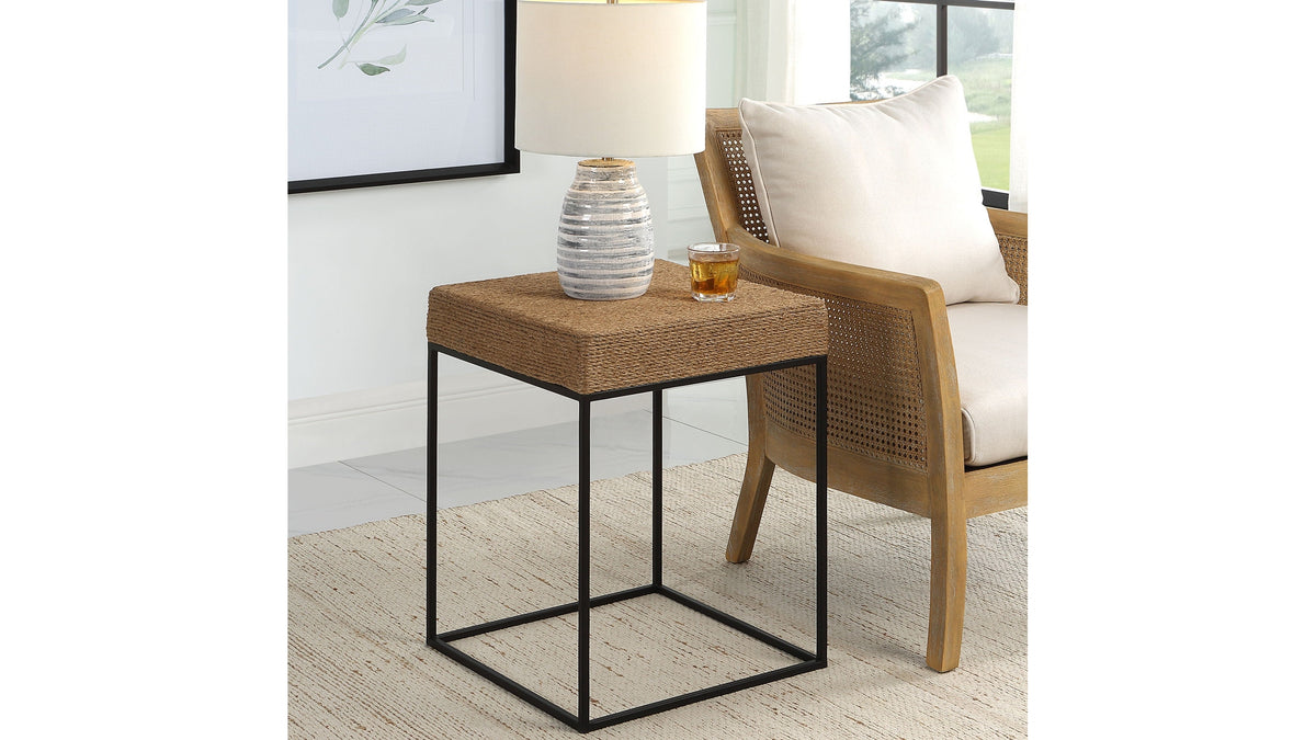 Laramie - Rustic Rope Accent Table