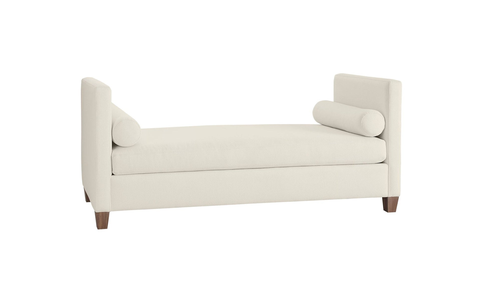 Tide & Timber - Linen Upholstery Day Bed With Twin Mattress And 4 Legs