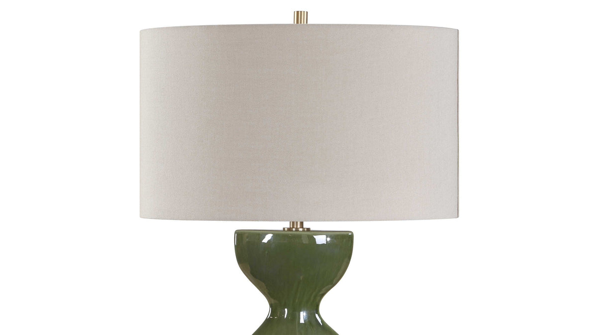 Curhan - Glaze Table Lamp - Green