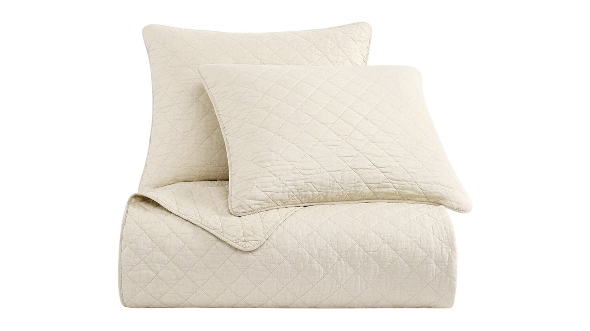 Cotton Comfort - Full/Queen Quilt Set Set of 3 - Prairie Tan