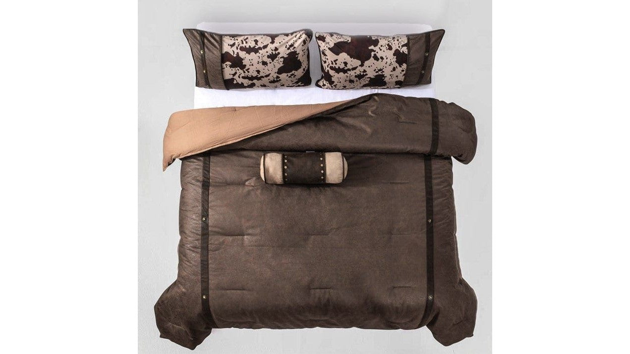 Caldwell - Full Comforter Set Set of 5 - Brown