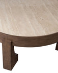 Canyon - Cocktail Table - Espresso / Travertine