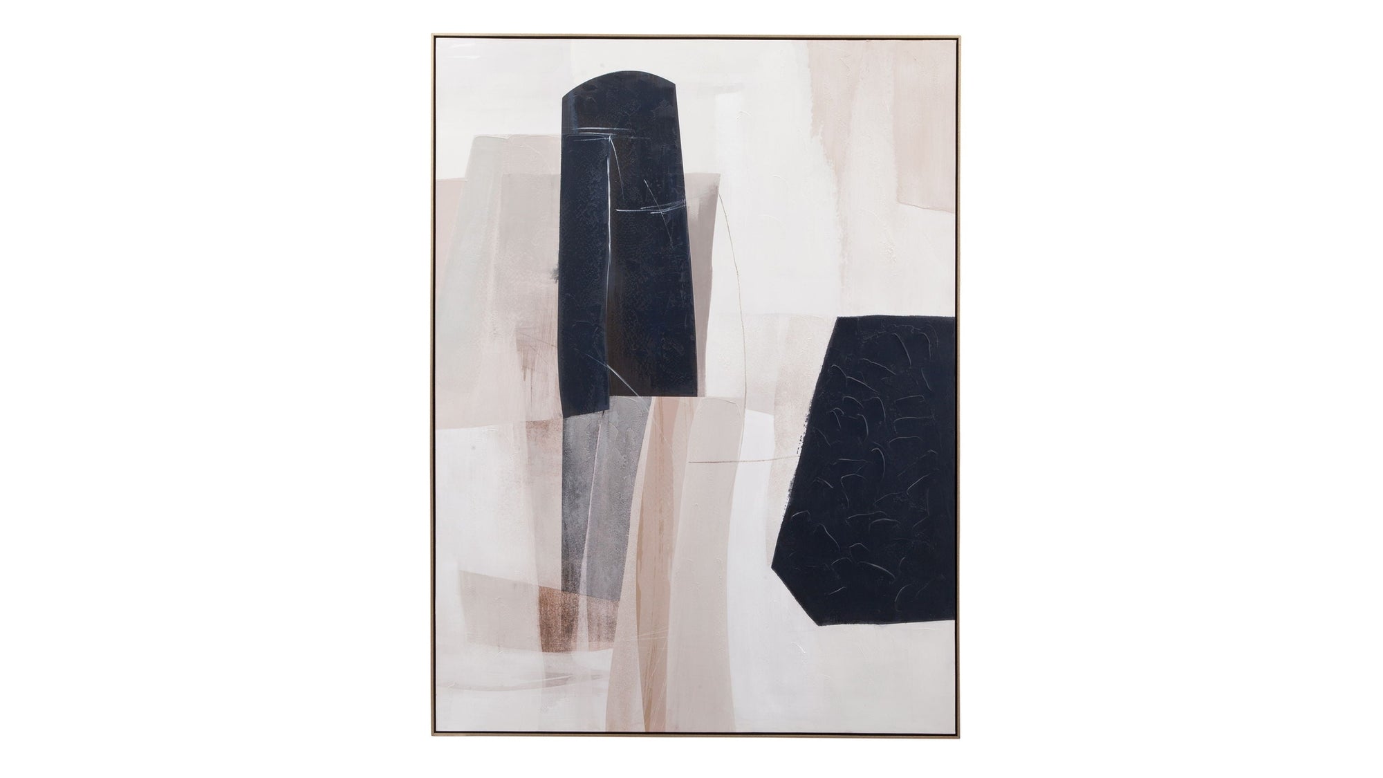 Milano Canvas Art - Beige / Blue