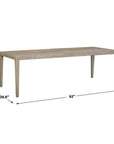 Kirkham - Wooden Outdoor Dining Table - Woodtone