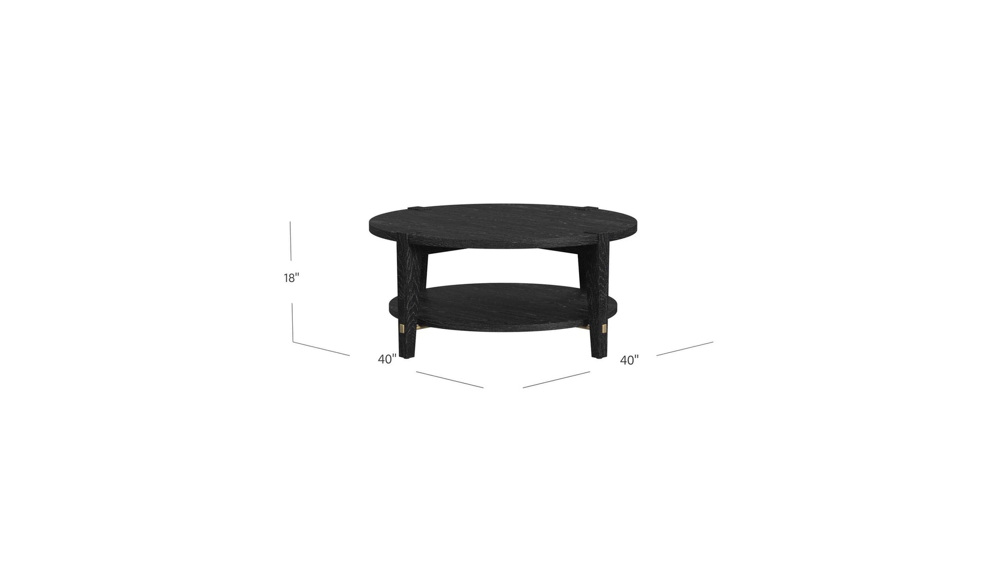 Whitfield - Round Cocktail Table - Black