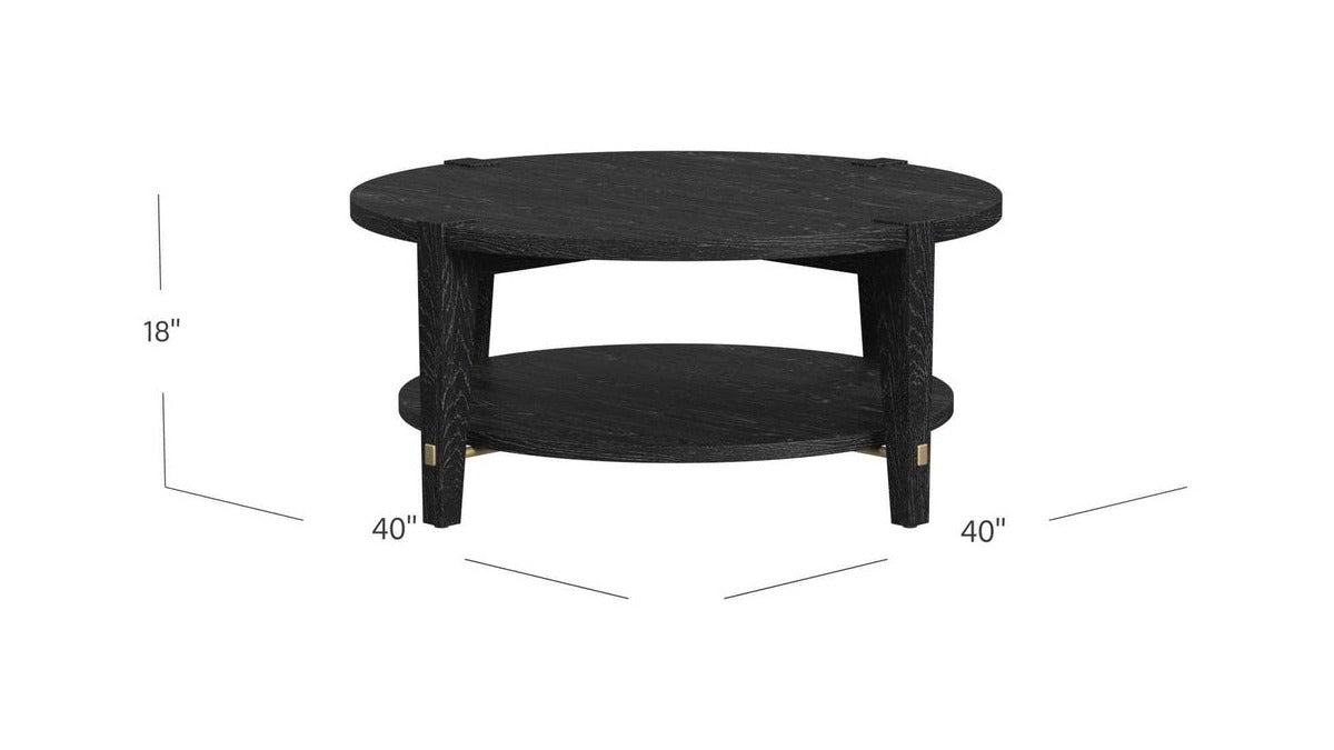 Whitfield - Round Cocktail Table - Black