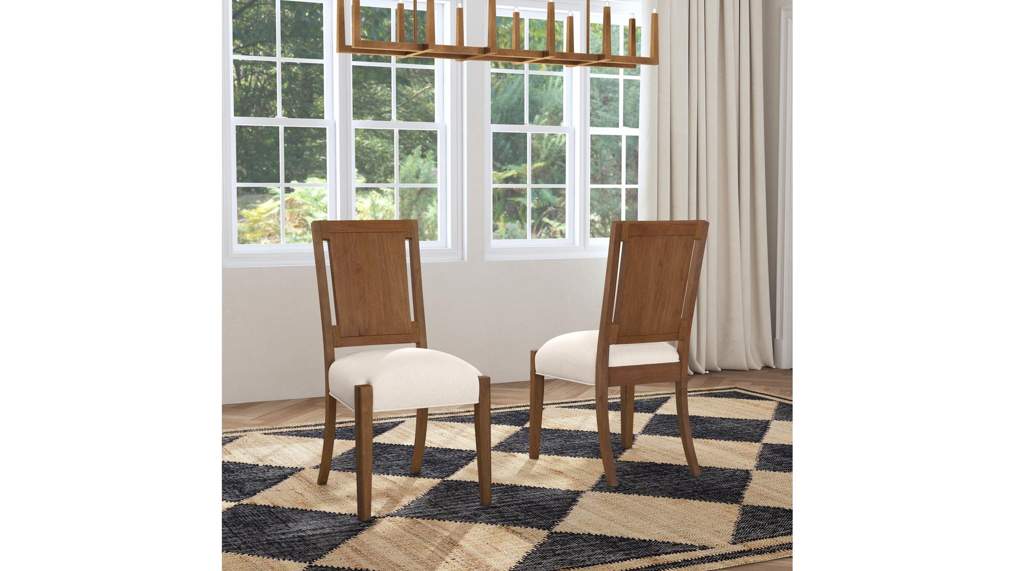 Lincoln - Upholstered Dining Chair - Brown / Milk