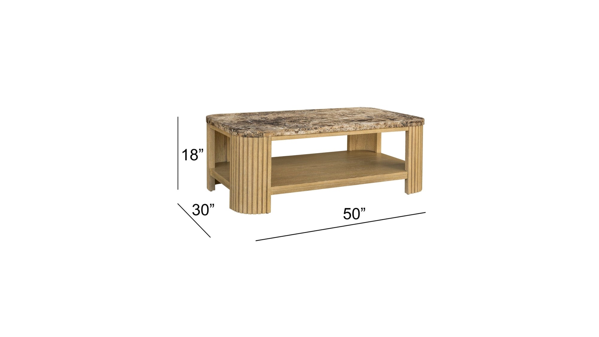 Arlo - Coffee Table - Pale Oak