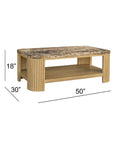 Arlo - Coffee Table - Pale Oak
