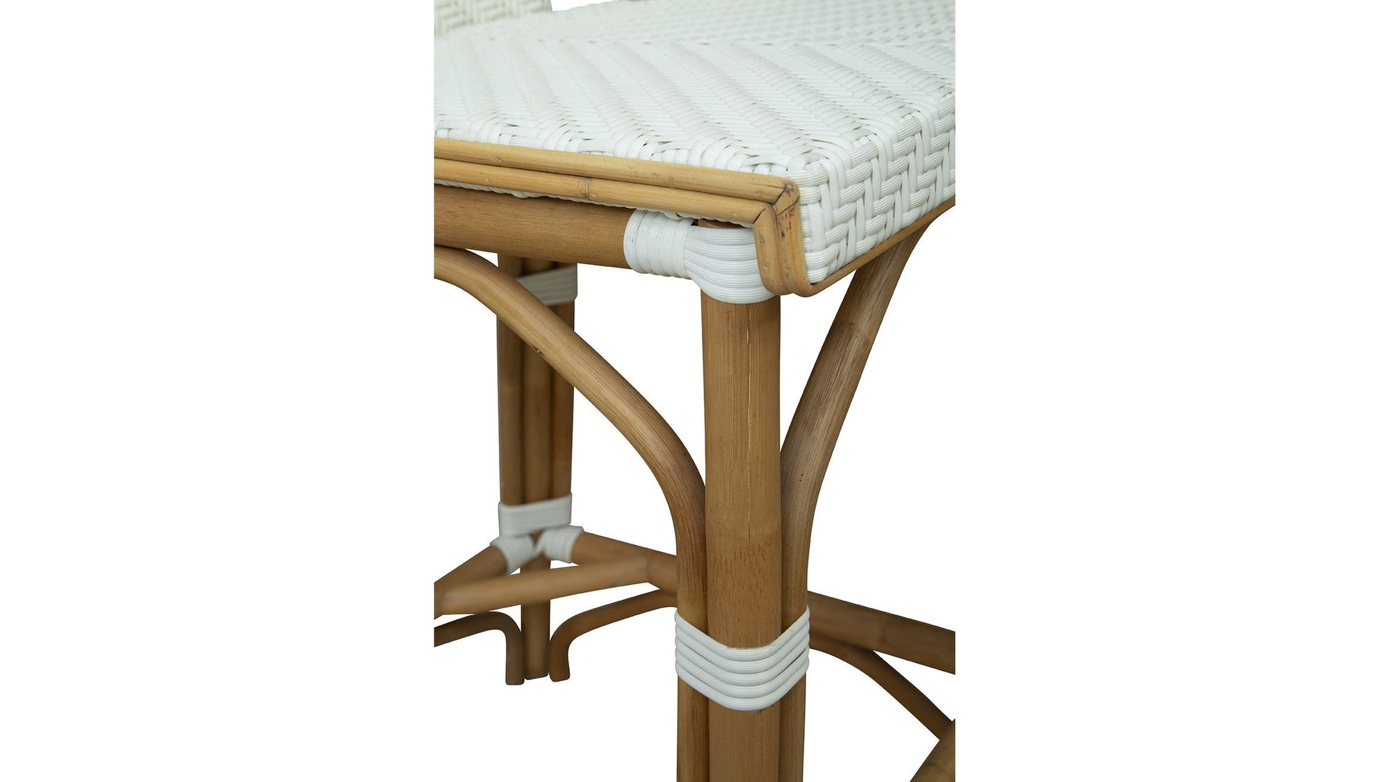 Jade - Counter Stool - White / Light Brown