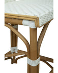 Jade - Counter Stool - White / Light Brown