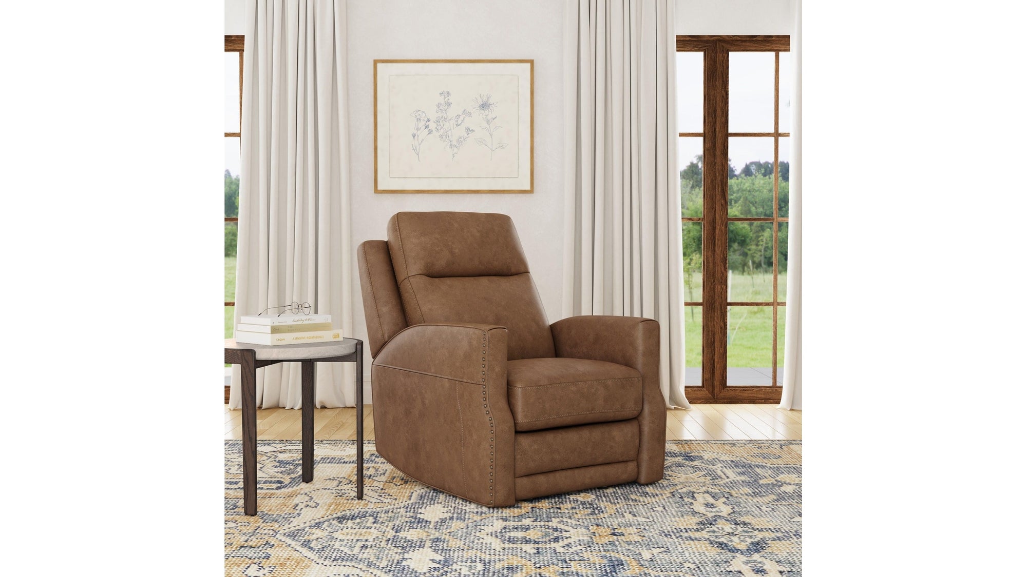 Maxwell - Power Gliding Recliner With Power Headrest And Lumbar