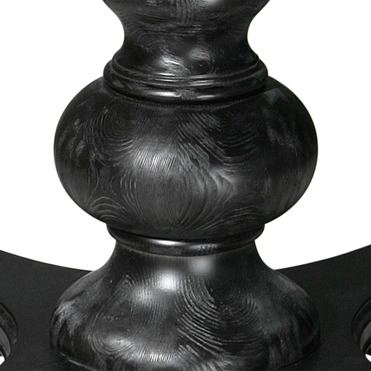 Brynmore - Wood Grain Round Table - Black