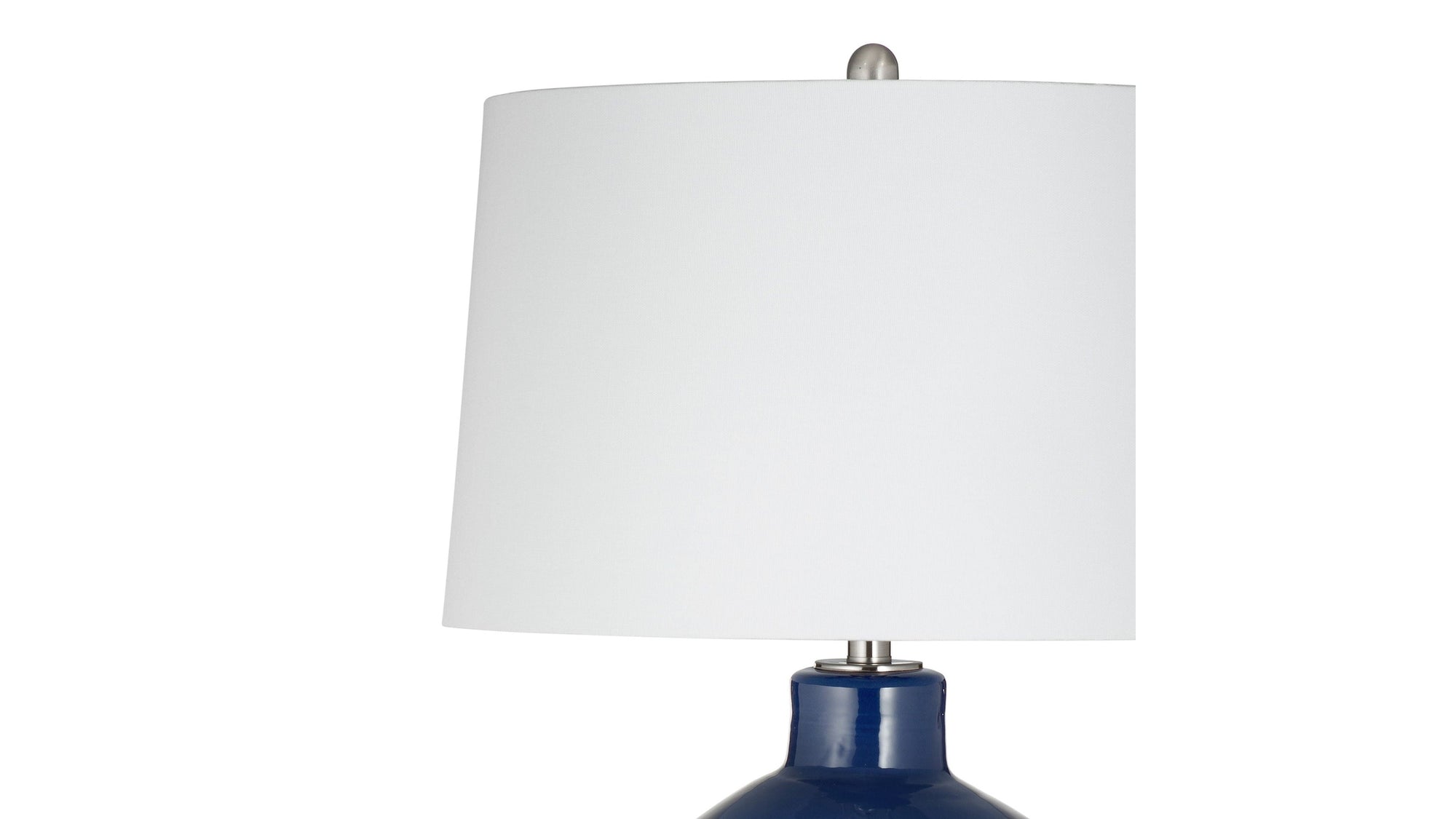 Navy Sphere Table Lamp - Navy