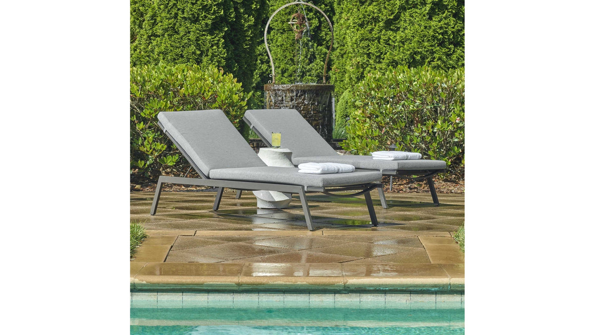 Bea - Outdoor Pool Chaise - Black