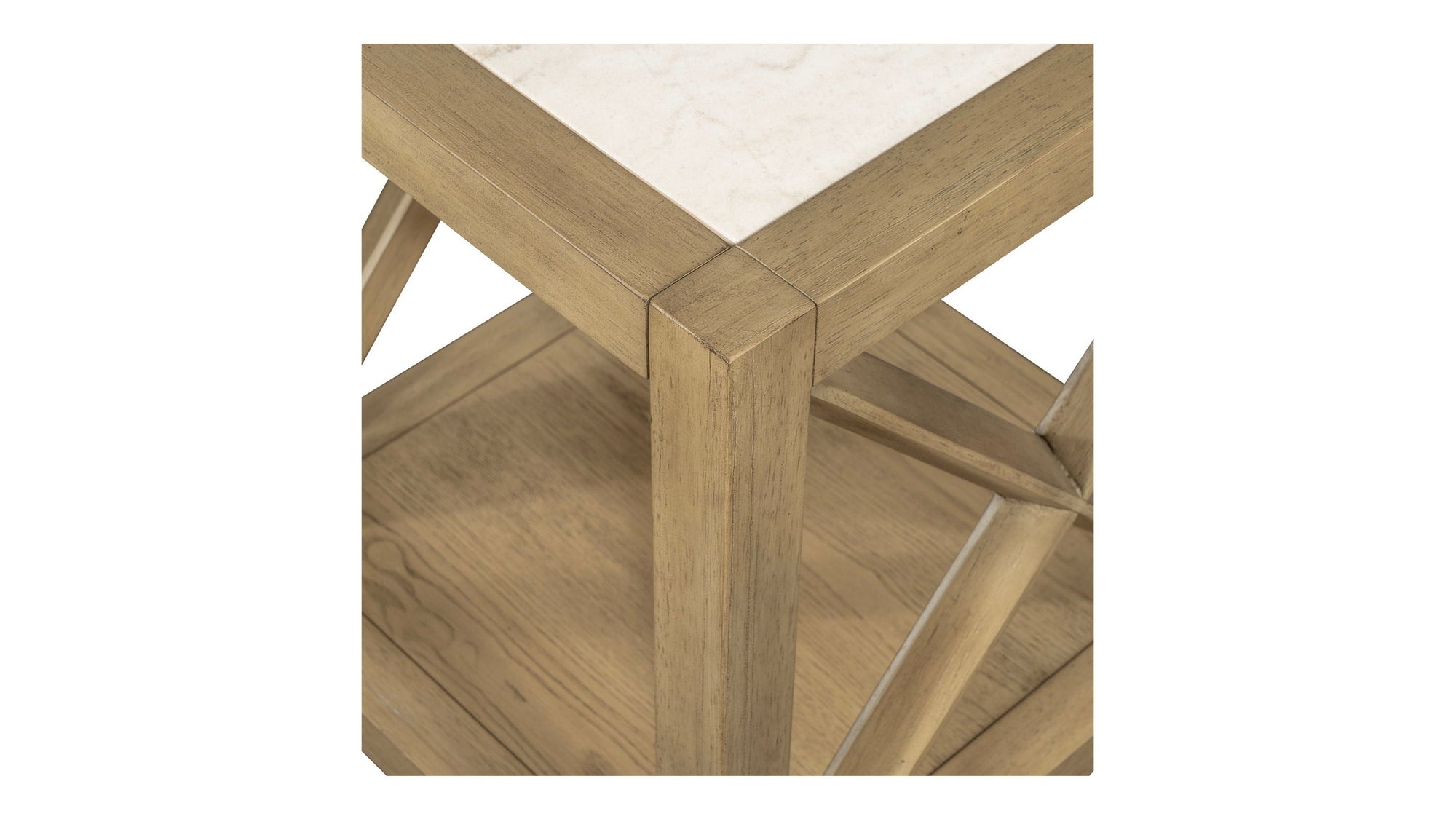 Holden - Square End Table - Rustic Blonde