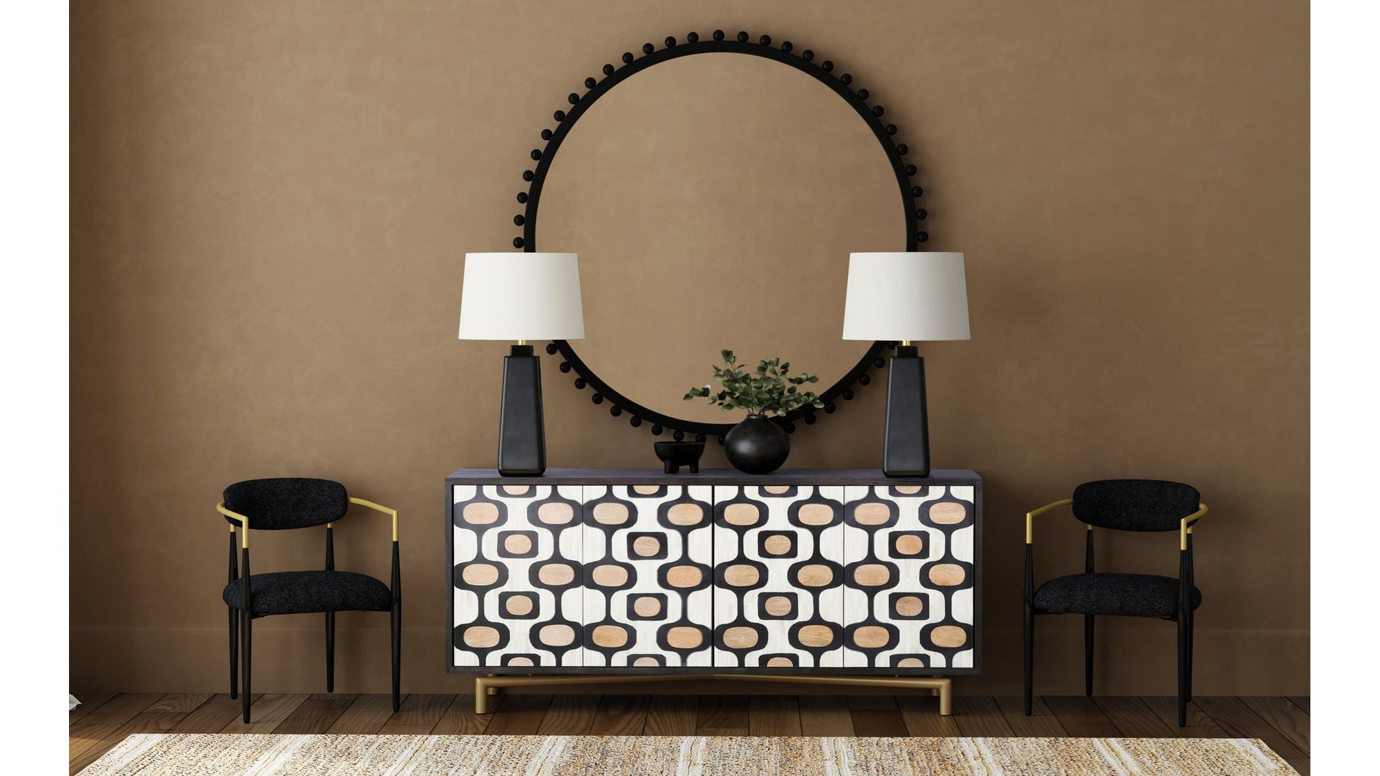 Jenson - Dining Chair - Black / Gold