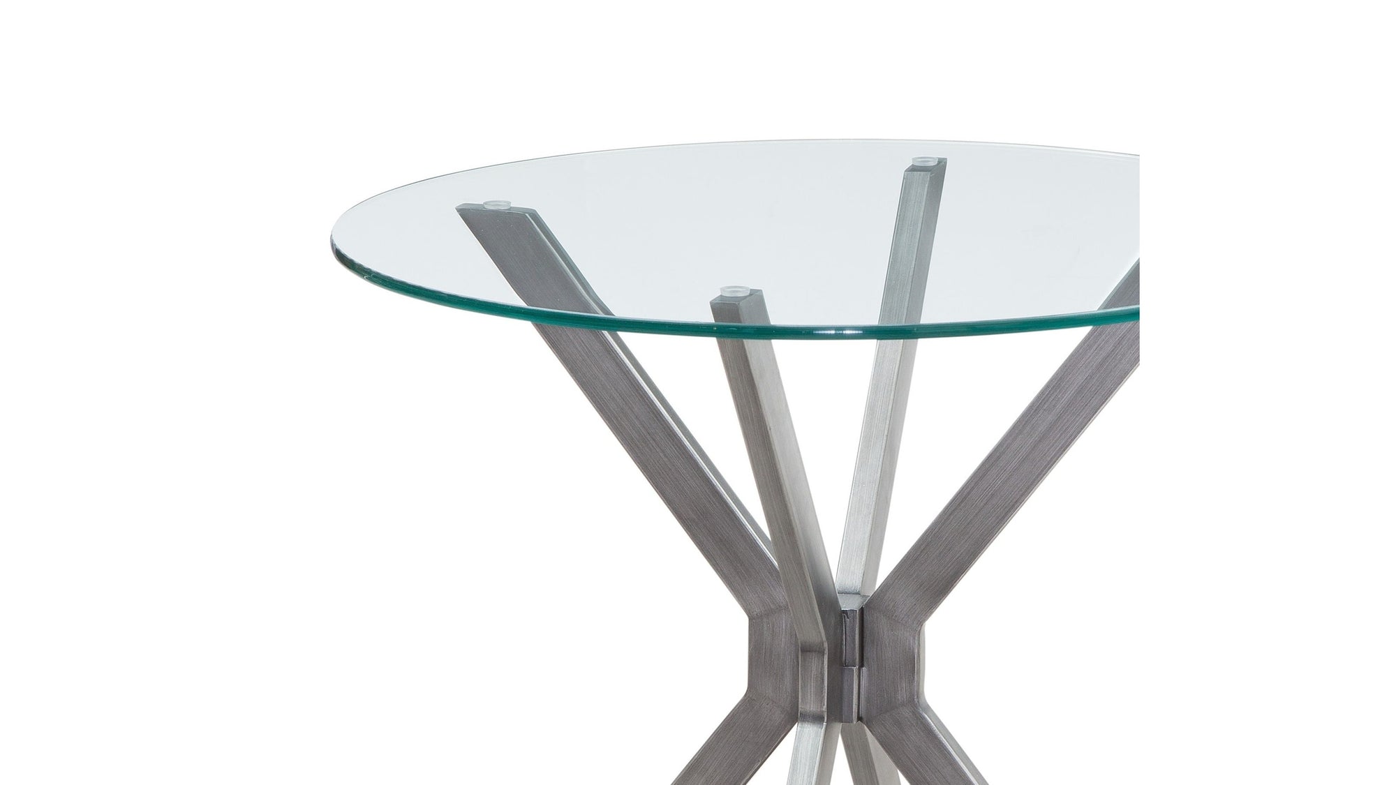 Deen - Round End Table - Gray