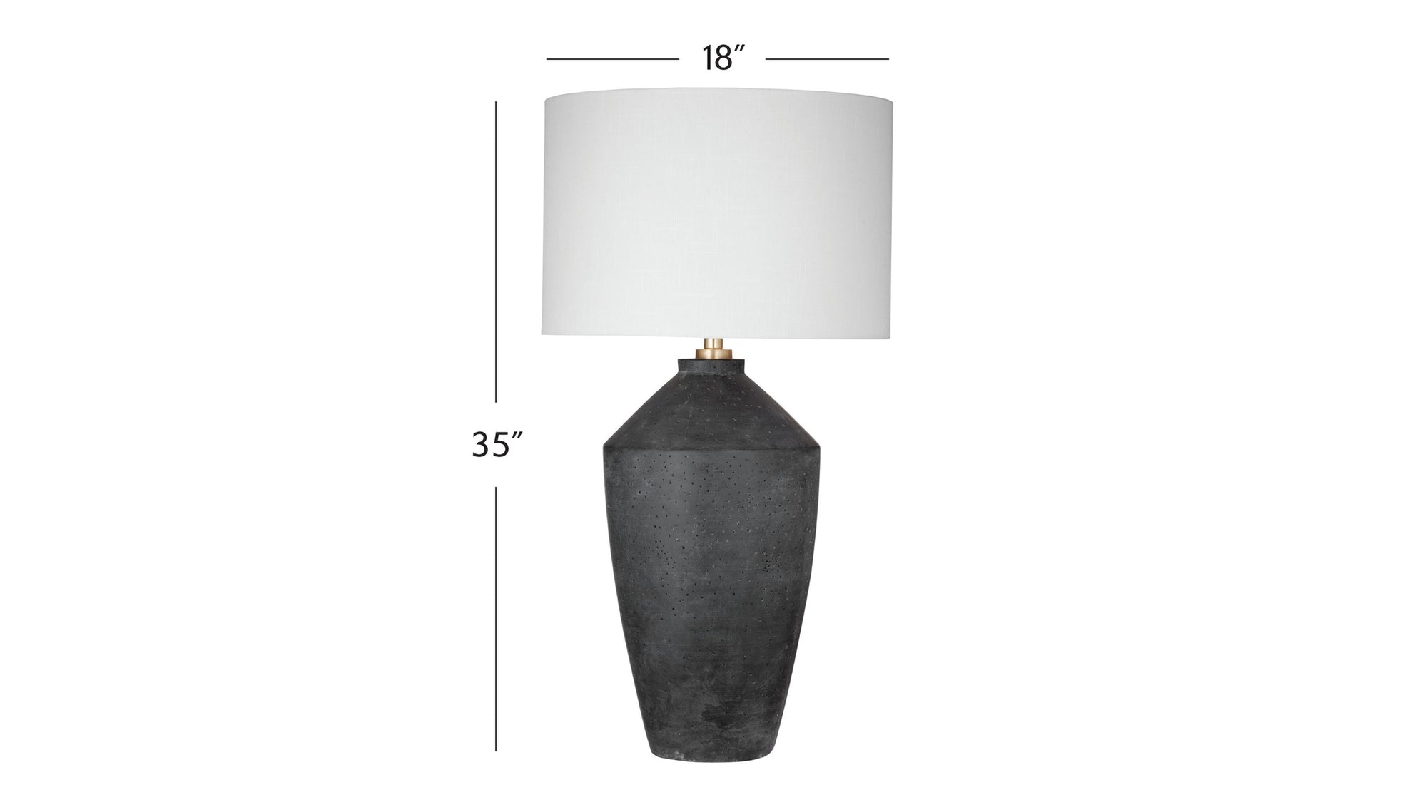 Kaycee - Table Lamp - Matte Black / White