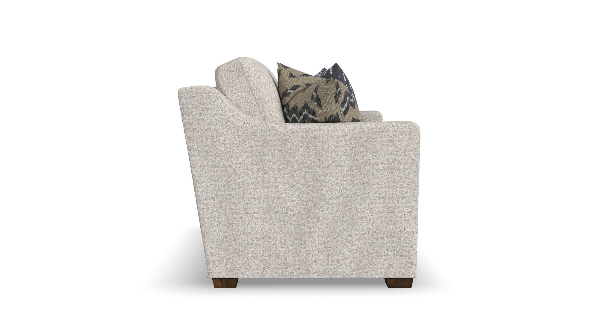 Milo - Fabric Loveseat With Nailhead Trim