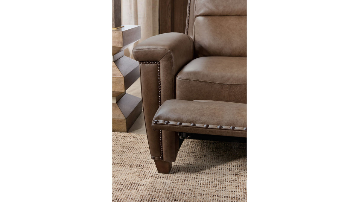 MS - Julian Zero Gravity Power Sofa with Power Headrest - Dark Brown
