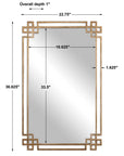 Devoll - Mirror - Antique Gold