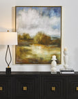 John's - Field Framed Landscape Art - Beige