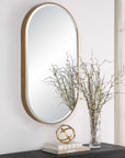 Lago - Oval Gold Mirror