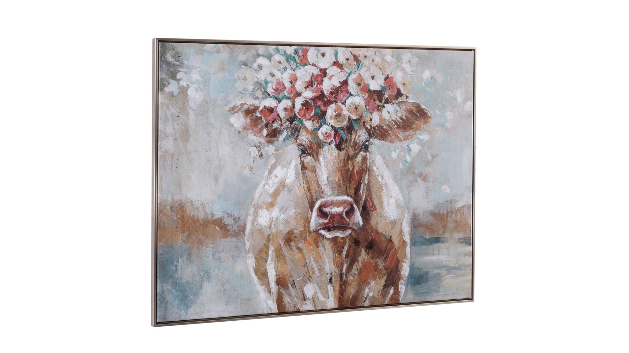 Southern Belle Framed Canvas - Gray