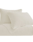 Stonewashed Cotton Velvet - Full/Queen Quilt Set (Set of 3) - Vintage White