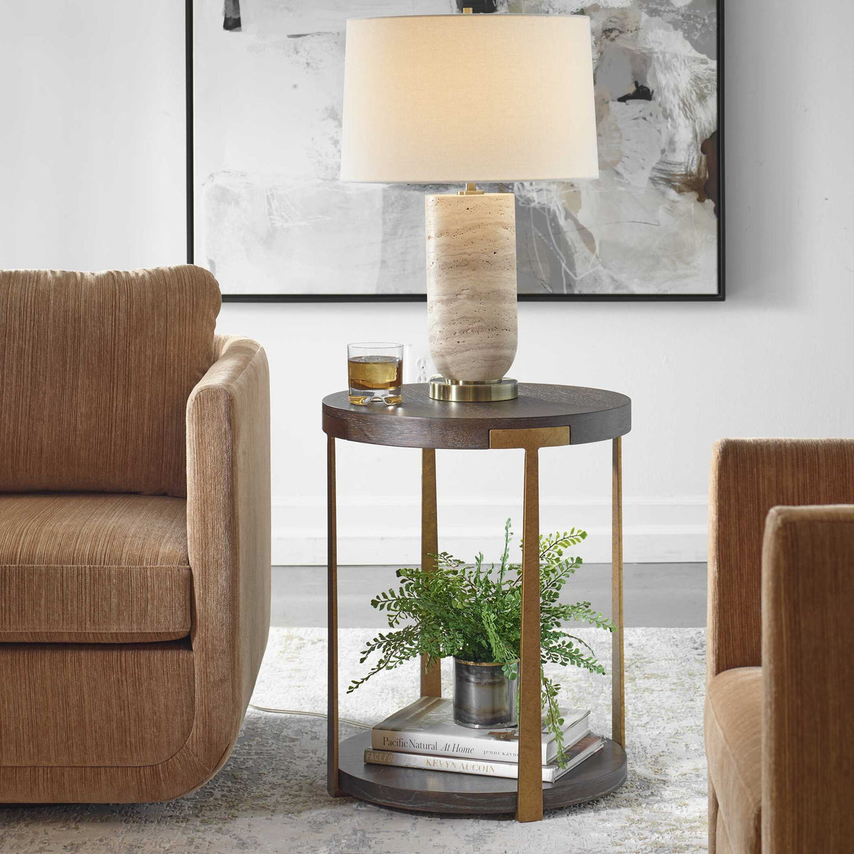 Palisade - Round Wood Side Table