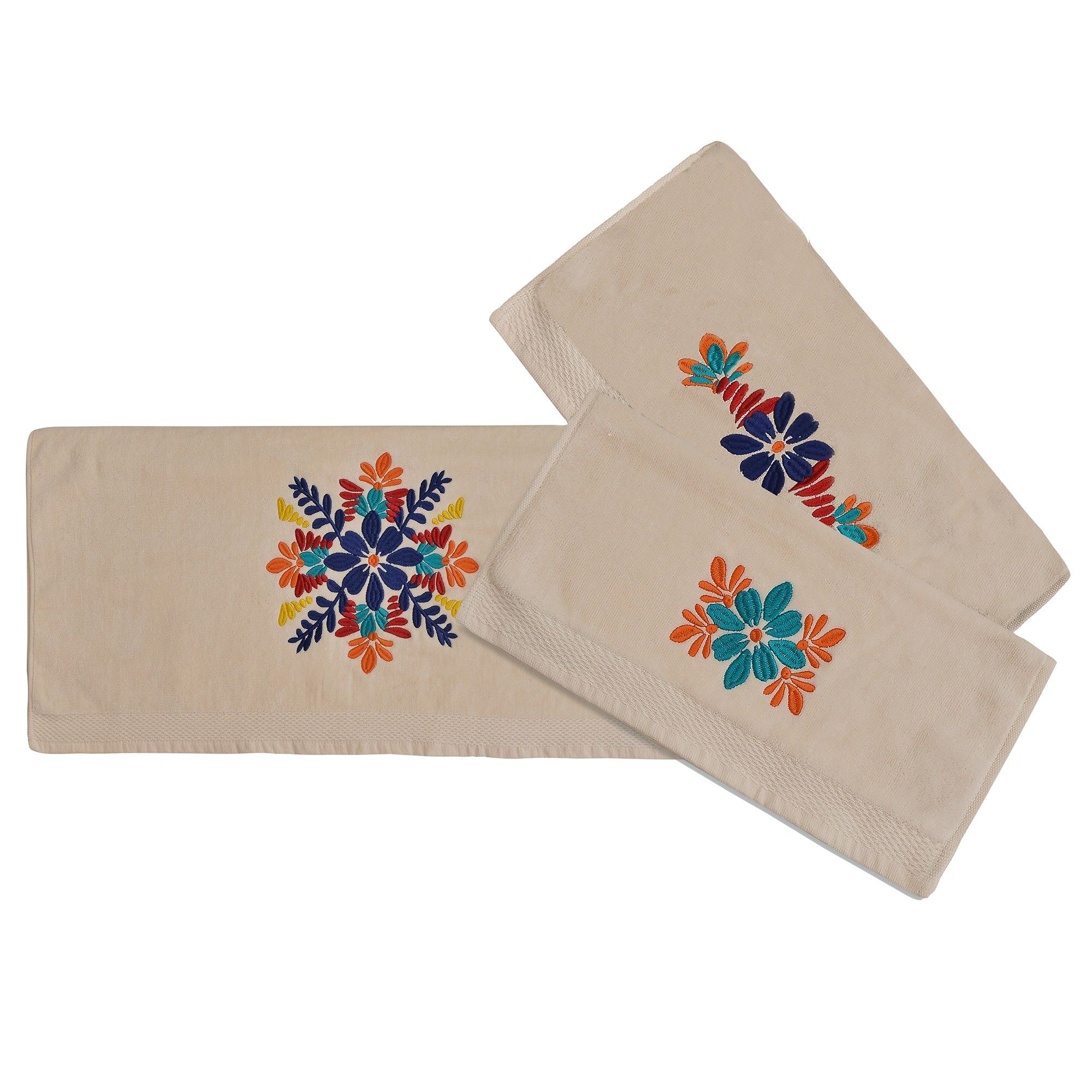 Bonita - Towel Set (Set of 3), 2 Per Carton - Natural