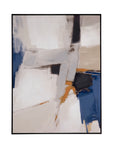 Denisa II Framed Canvas - Beige / Blue