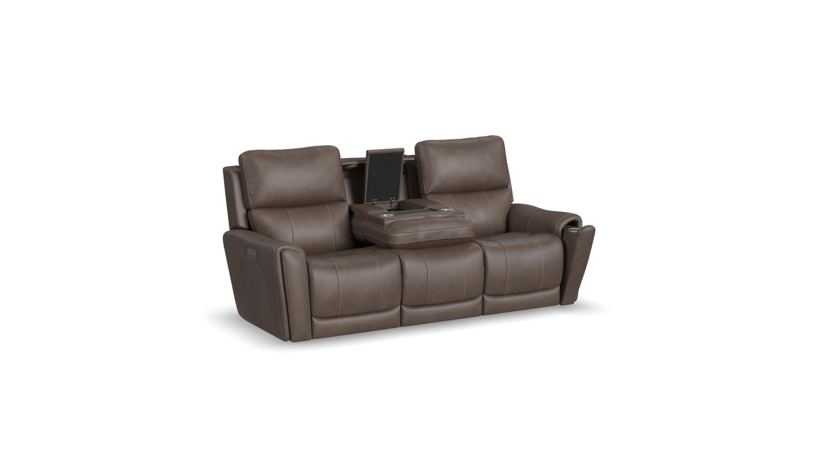 Carter - Power Reclining Sofa With Console &amp; Power Headrests &amp; Lumbar