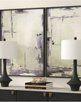 Framed Canvas Sherwood Gates Set of 2 - Black