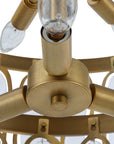 Aurelie - 9 Light Round Pendant - Brass