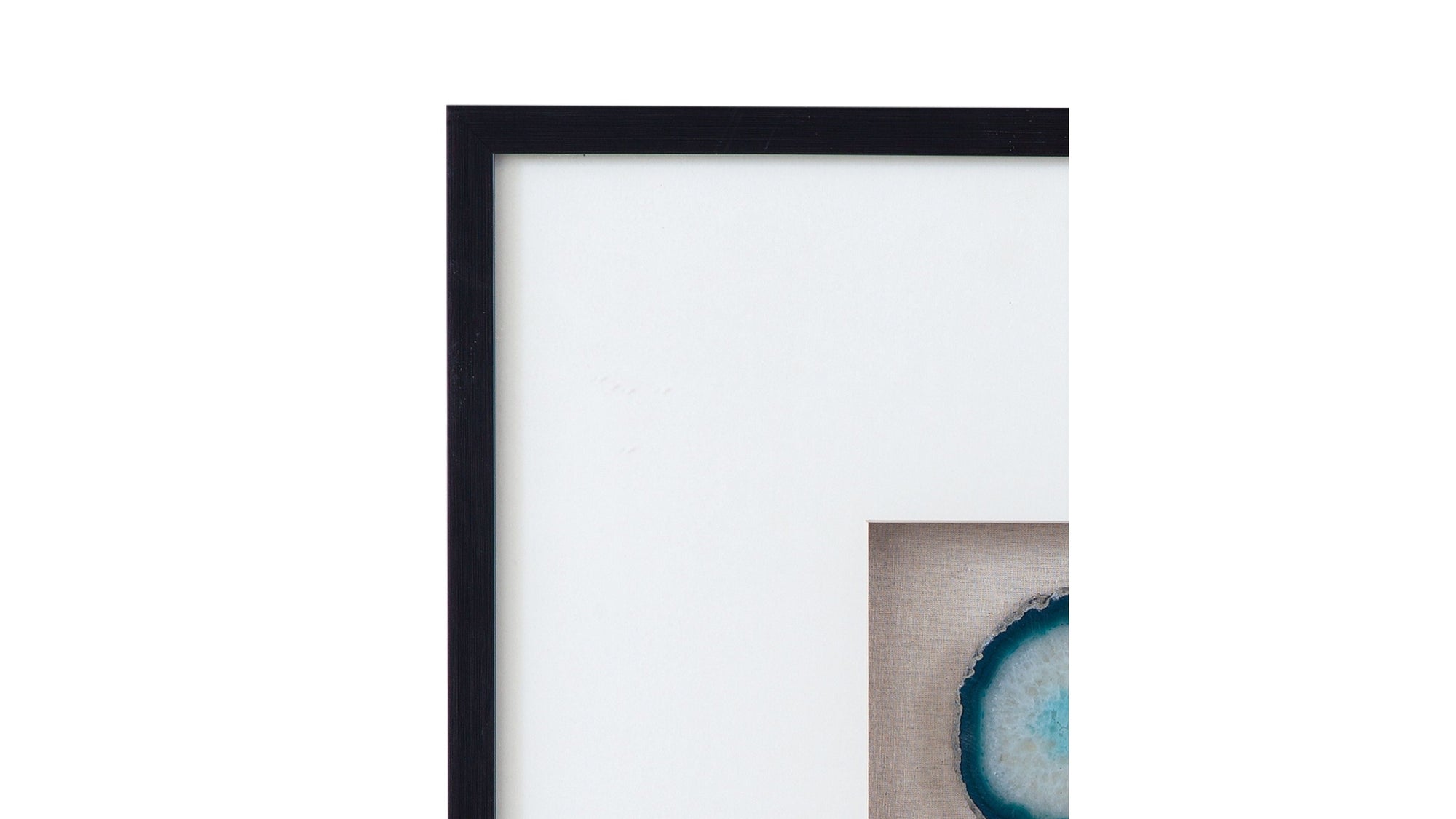Crystal Geode Wall Art - Blue / White