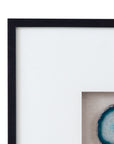 Crystal Geode Wall Art - Blue / White