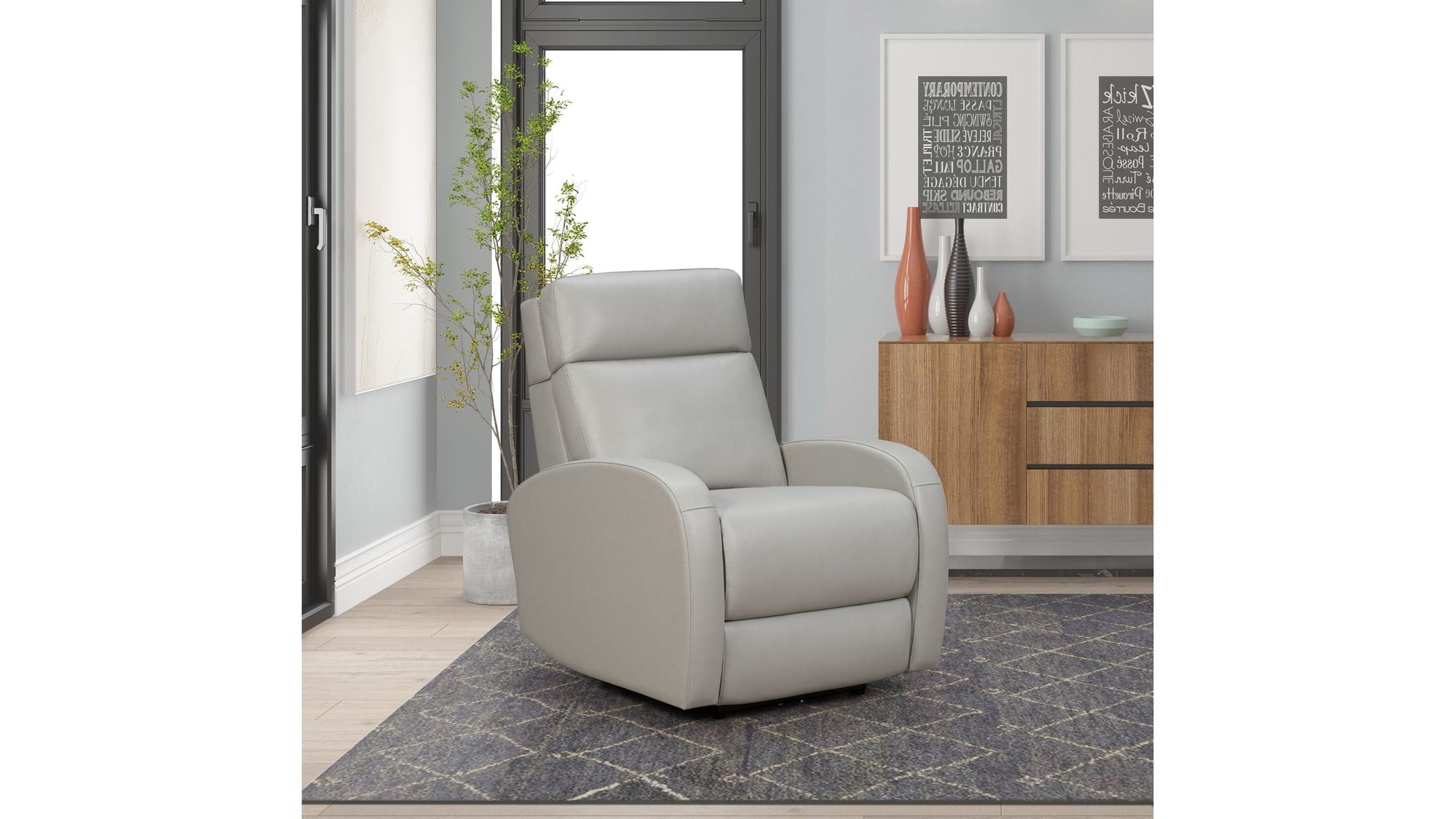 Levi - Power Recliner With Power Recline And Power Forward Adjustable Headrest