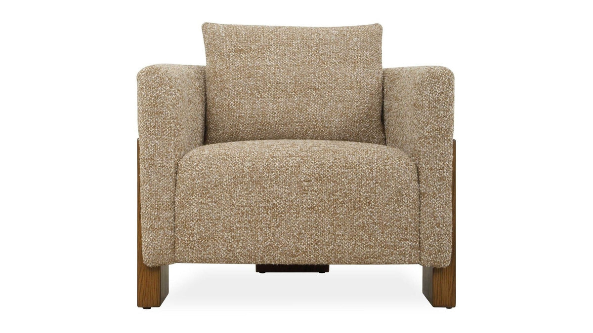 Halligan - Upholstered Accent Chair - Brown