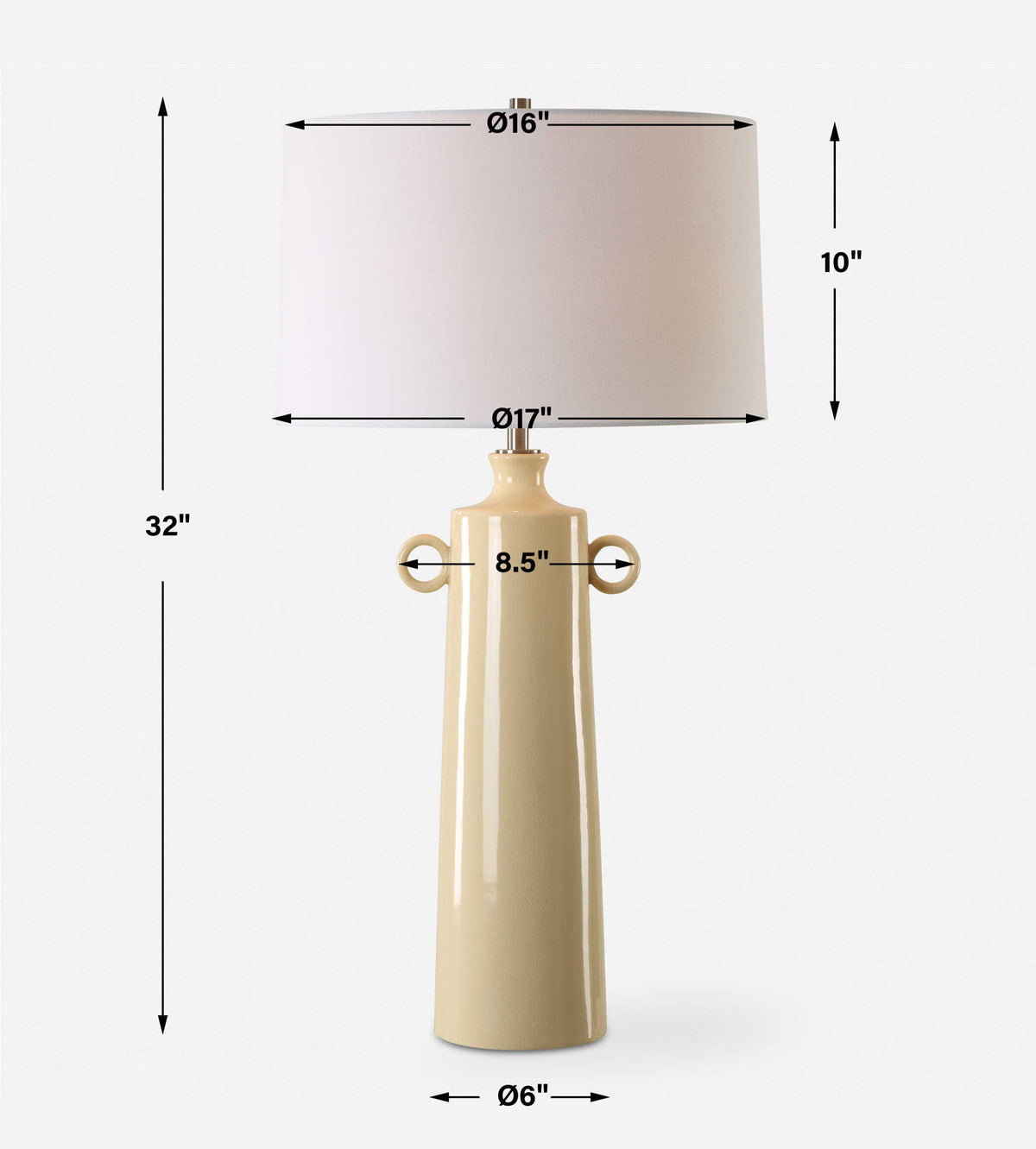 Florero - Pale Yellow Table Lamp